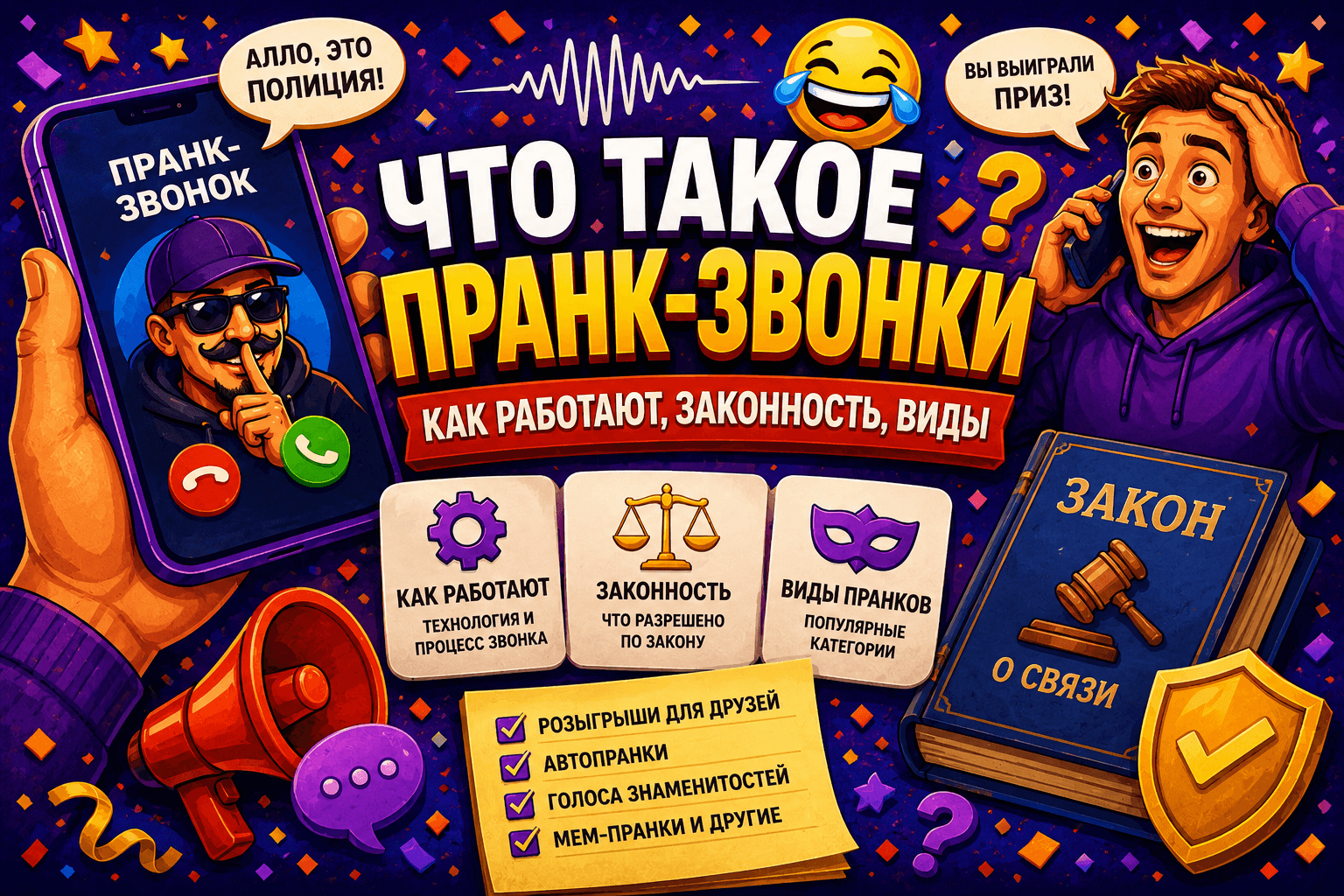 Что такое пранк-звонки: как работают, законность, виды